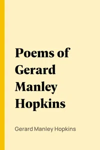 Poems of Gerard Manley Hopkins_cover