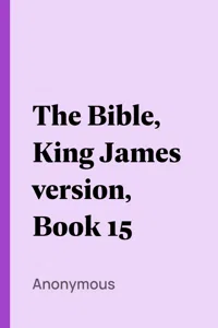 The Bible, King James version, Book 15_cover