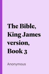 The Bible, King James version, Book 3_cover