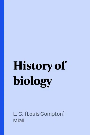 History of biology