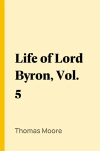 Life of Lord Byron, Vol. 5_cover