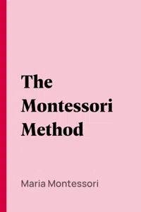 The Montessori Method_cover