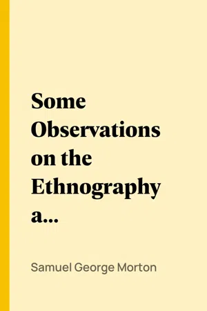 Some Observations on the Ethnography and Archaeology of the American Aborigines