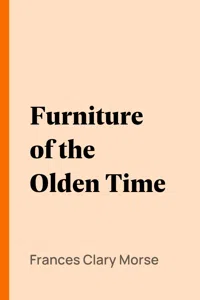 Furniture of the Olden Time_cover