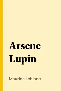 Arsene Lupin_cover