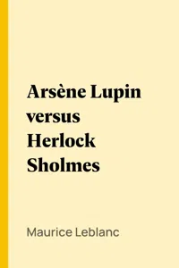 Arsène Lupin versus Herlock Sholmes_cover