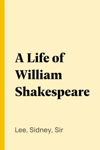 A Life of William Shakespeare_cover