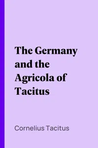 The Germany and the Agricola of Tacitus_cover