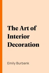 The Art of Interior Decoration_cover