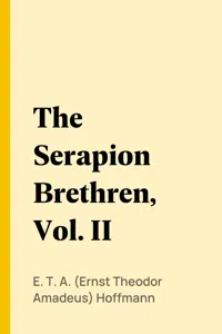 The Serapion Brethren, Vol. II_cover