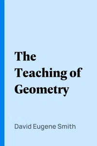 The Teaching of Geometry_cover