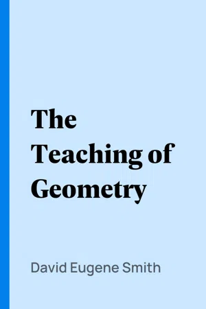 The Teaching of Geometry