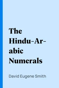 The Hindu-Arabic Numerals_cover