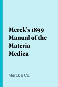 Merck's 1899 Manual of the Materia Medica_cover