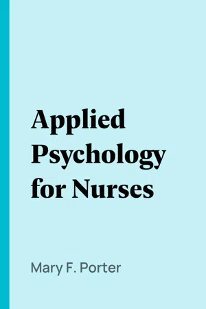 Applied Psychology for Nurses