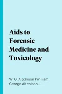 Aids to Forensic Medicine and Toxicology_cover