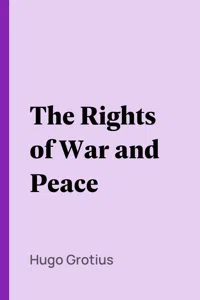 The Rights of War and Peace_cover