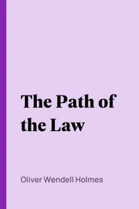 The Path of the Law_cover