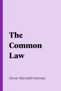 The Common Law_cover