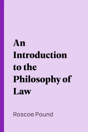 An Introduction to the Philosophy of Law