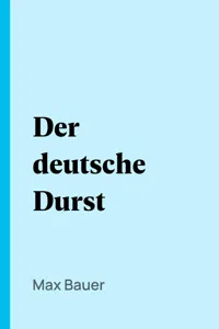 Der deutsche Durst_cover