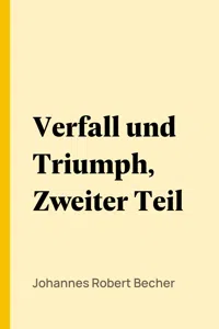 Verfall und Triumph, Zweiter Teil_cover