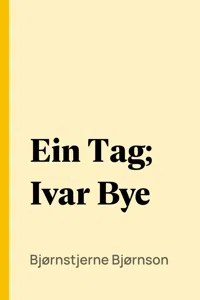 Ein Tag; Ivar Bye_cover