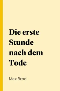 Die erste Stunde nach dem Tode_cover