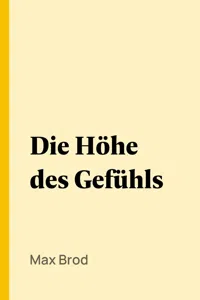 Die Höhe des Gefühls_cover