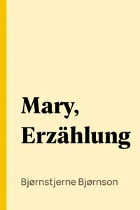 Mary, Erzählung_cover