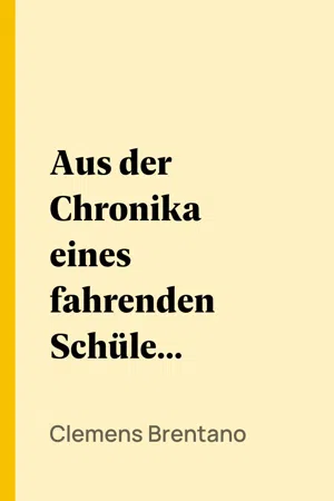 Aus der Chronika eines fahrenden Schülers (Zweite Fassung)