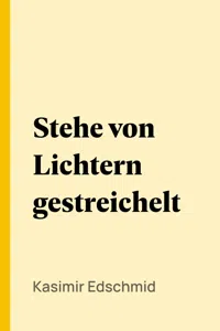 Stehe von Lichtern gestreichelt_cover