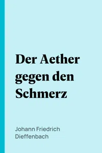 Der Aether gegen den Schmerz_cover