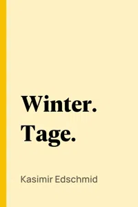 Winter. Tage._cover