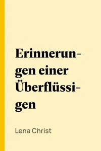 Erinnerungen einer Überflüssigen_cover