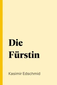 Die Fürstin_cover