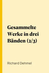 Gesammelte Werke in drei Bänden_cover