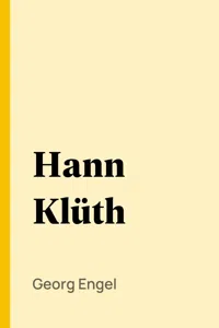 Hann Klüth_cover