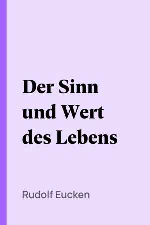 Der Sinn und Wert des Lebens