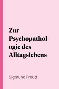 Zur Psychopathologie des Alltagslebens_cover