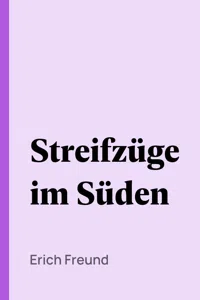 Streifzüge im Süden_cover