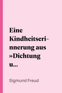 Eine Kindheitserinnerung aus »Dichtung und Wahrheit«_cover