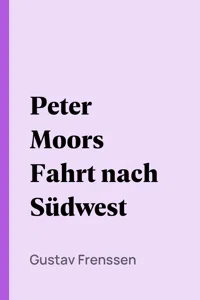 Peter Moors Fahrt nach Südwest_cover