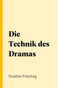 Die Technik des Dramas_cover