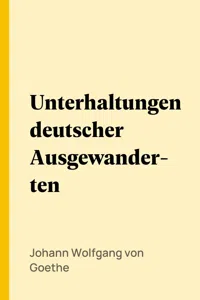 Unterhaltungen deutscher Ausgewanderten_cover