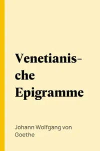 Venetianische Epigramme_cover