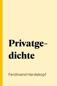 Privatgedichte_cover