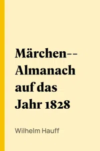 Märchen-Almanach auf das Jahr 1828_cover