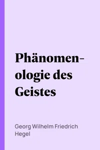 Phänomenologie des Geistes_cover