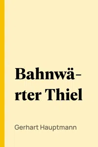 Bahnwärter Thiel_cover